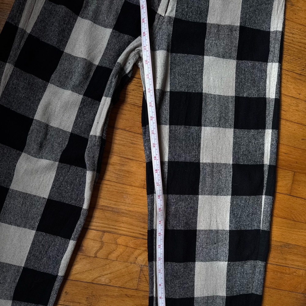Straight Leg Plaid Pants in Black & White - Picture 6 of 8